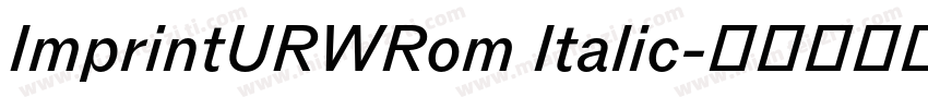 ImprintURWRom Italic字体转换